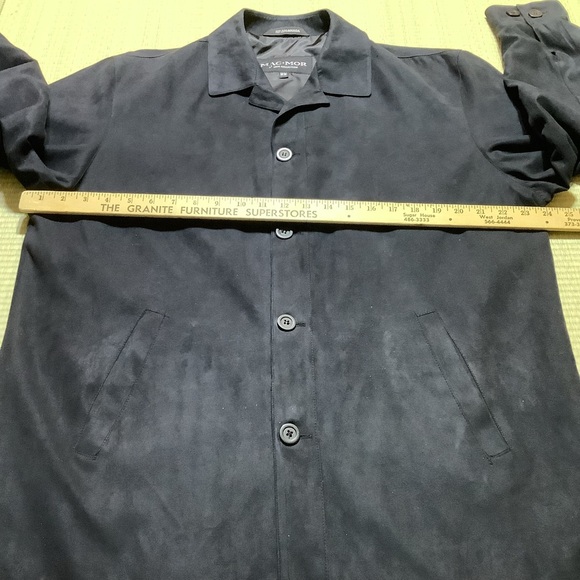 Mac Mor Men's Private Collection Black Poly Suede Shirt Jacket Size Medium - Picture 3 of 7